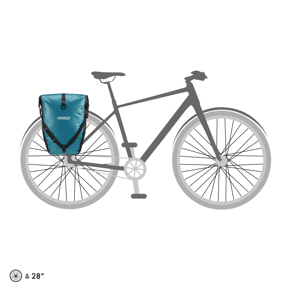 BACK-ROLLER Set Consisting of Two Panniers