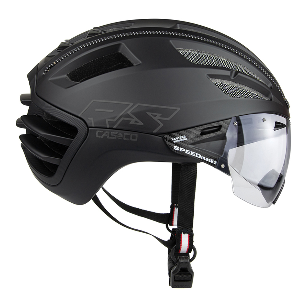 Casque velo avec lunette intégrée sale