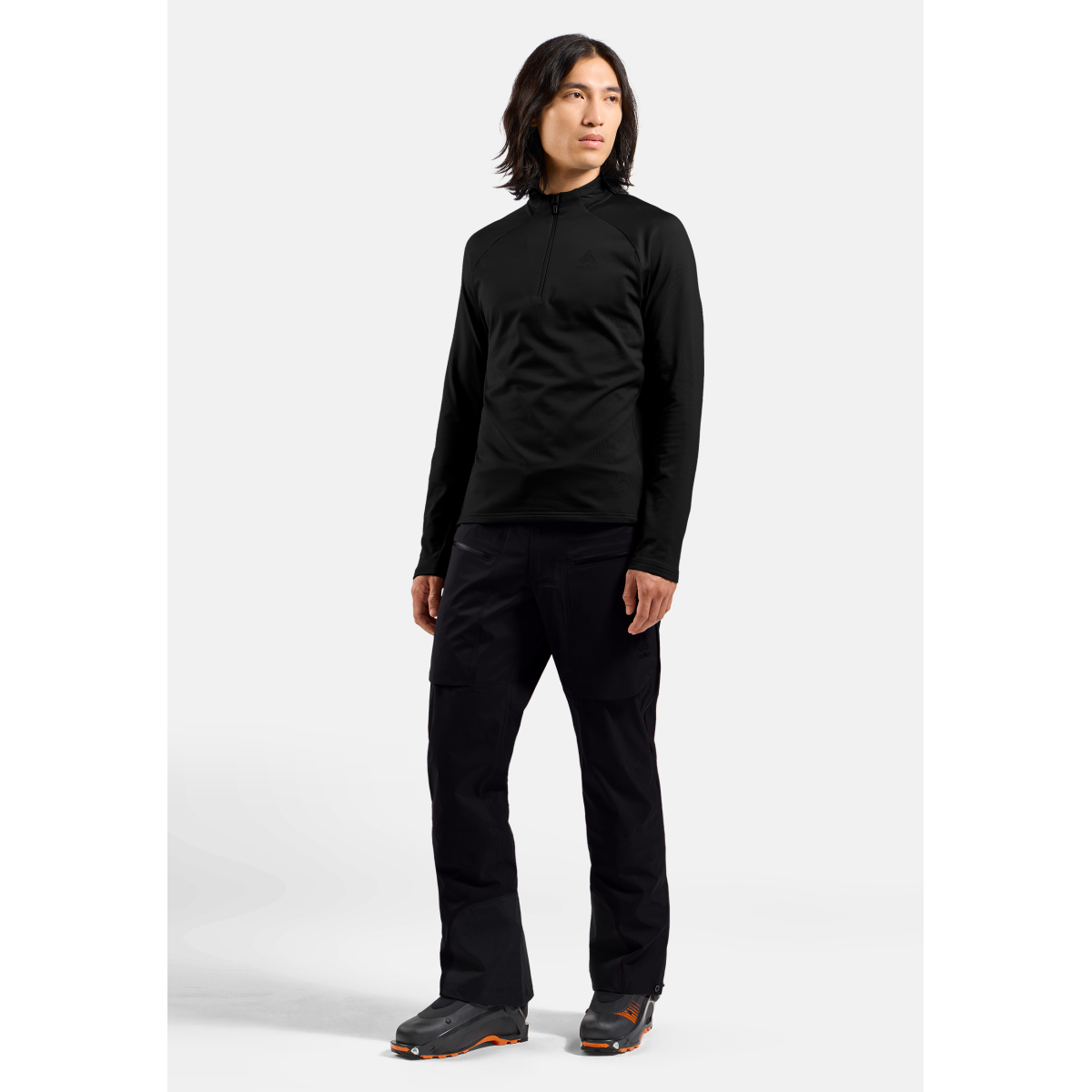 ESSENTIAL LIGHT Mid Layer 1/2 zip Long Sleeve Bike Shirt
