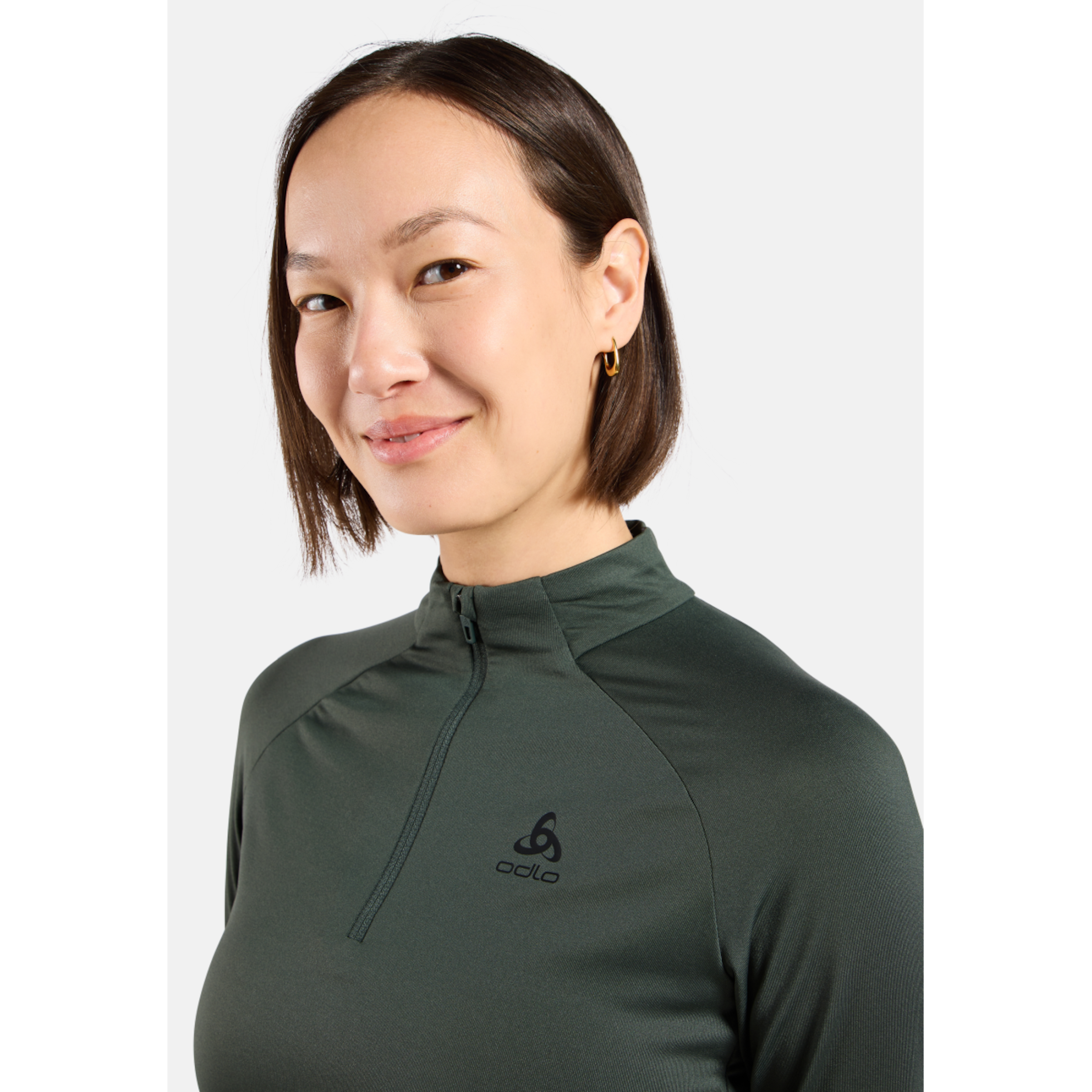 ESSENTIAL LIGHT Mid Layer 1/2 zip bikeshirt dames lange mouw