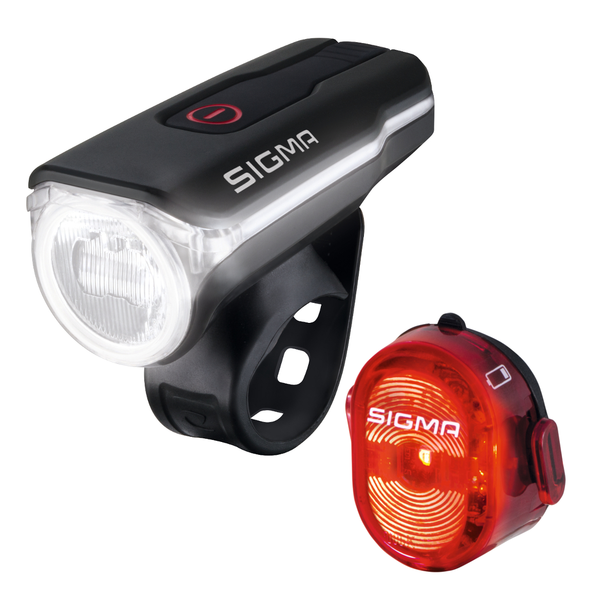 Sigma Aura 60 Frontscheinwerfer / Nugget II Rücklicht Beleuchtungsset