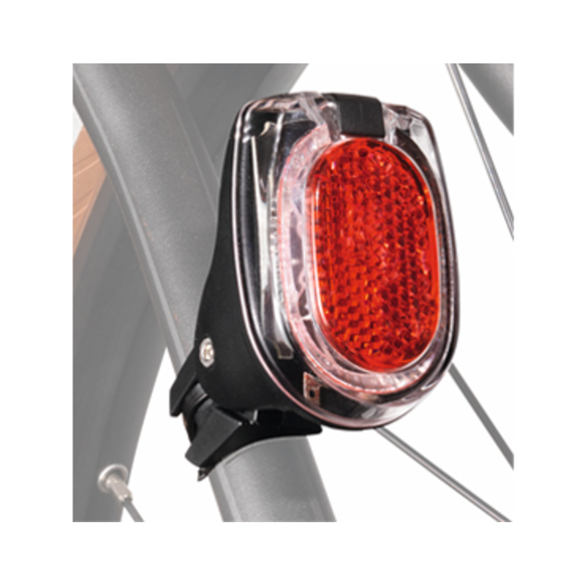 Secula plus tail light for mounting on seat stays or seat posts
