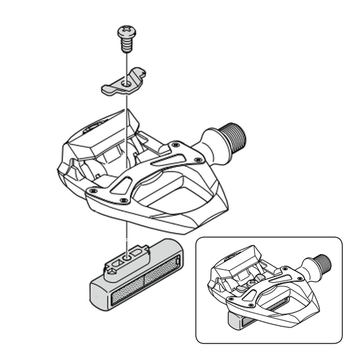 SM-PD65 Reflector Set for Pedals