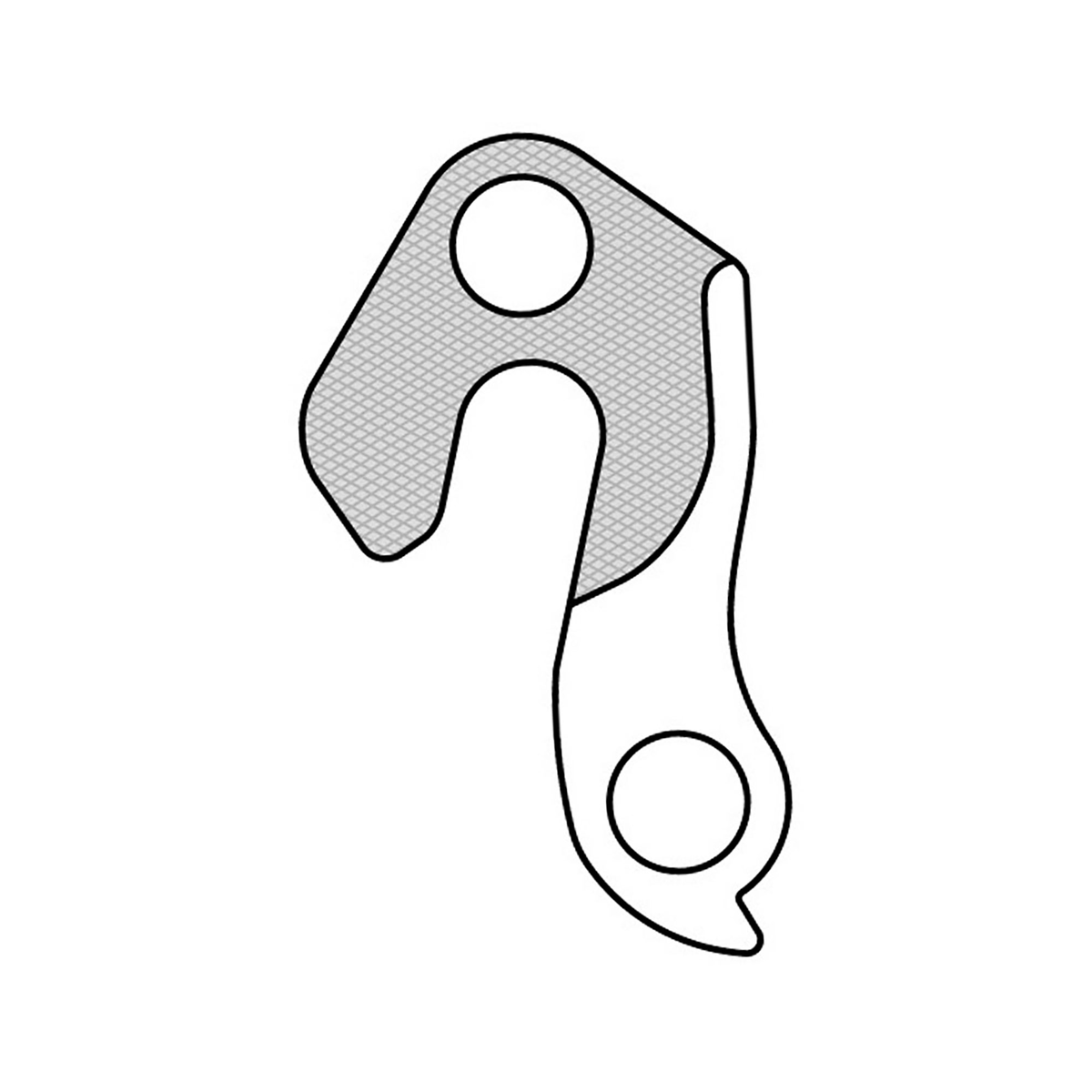 GH-078 Derailleur Hanger technically identical with ROSE Derailleur Hanger 70