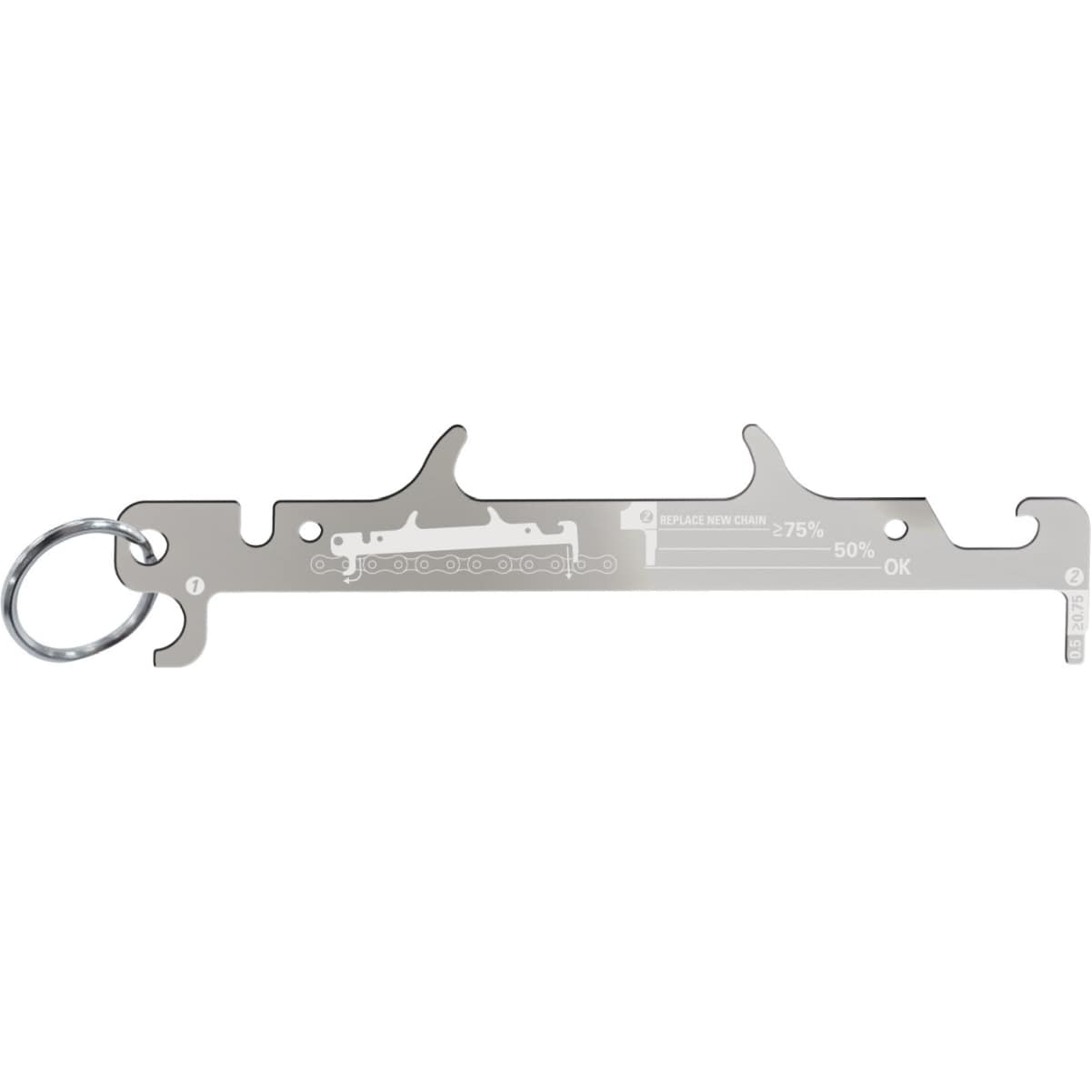 Lezyne Kettenverschleißlehre, Grau, One Size
