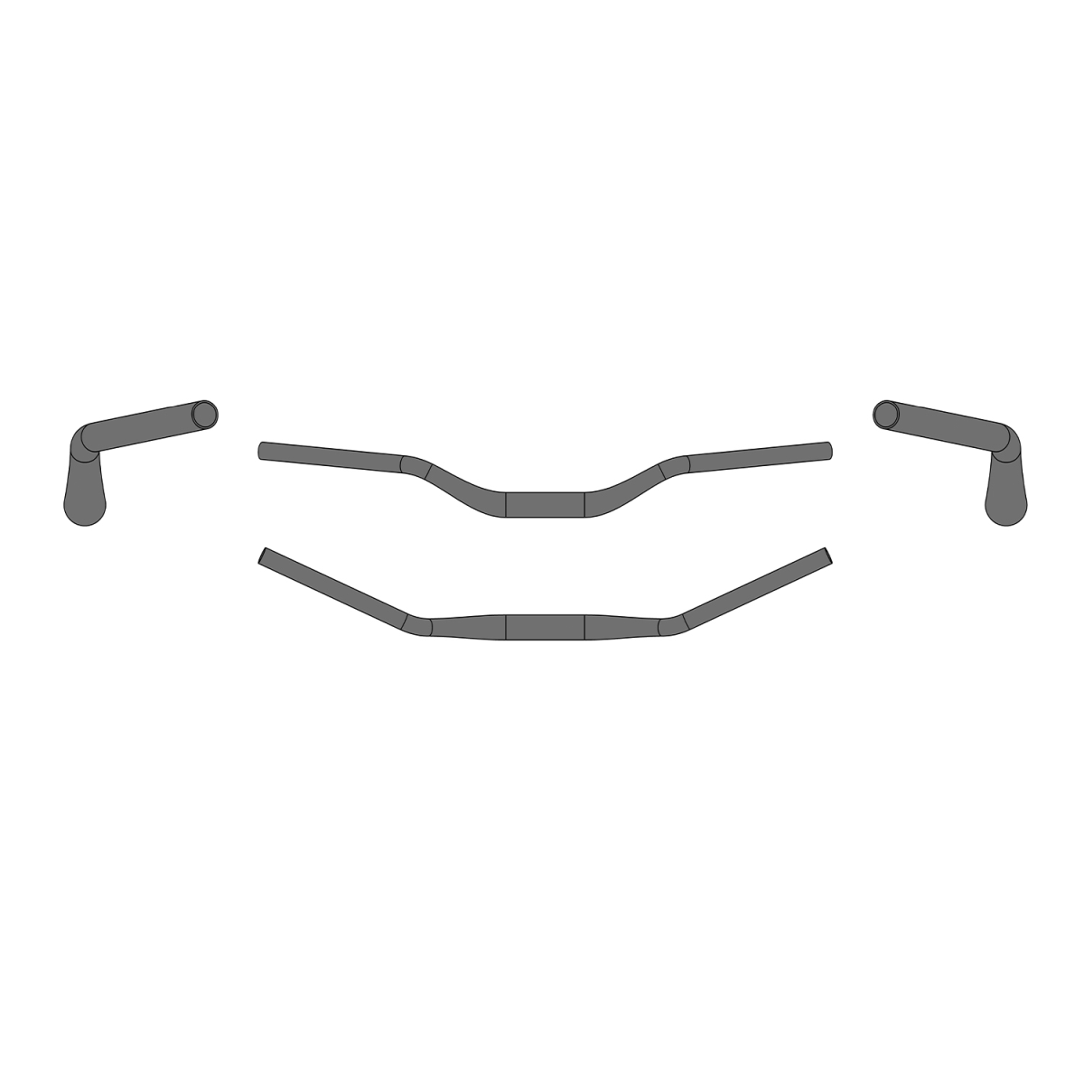 RISER BAR COMFORT 50/31.8 Touring Handlebar Safety Level 5