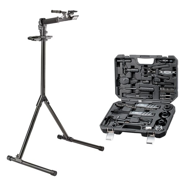 S 1400-E Workstand up to 50 kg with Tool Tray + ALL2GETHER E-Bike Tool Case