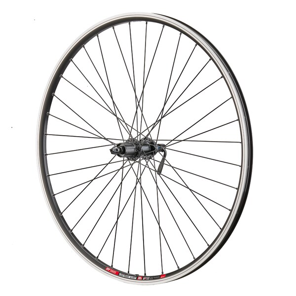 DT Swiss 535, SHIMANO FH-QC300-HM, 28"/700C Hybrid Rear Wheel, 5 x 135 mm, SHIMANO HG 