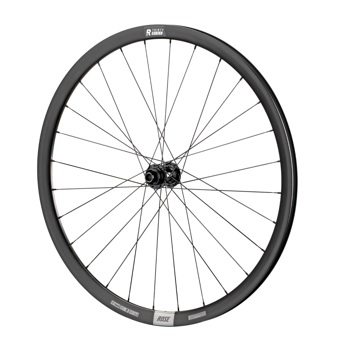 R-Thirty Disc 28" 15x100 TA Road Front Wheel | 28 Spokes (CX RAY)