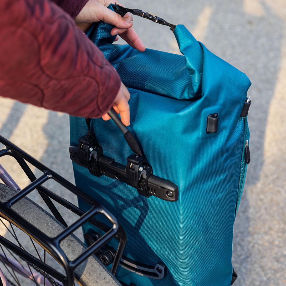 VARIO LITE Rucksack und Gepäckträgertasche