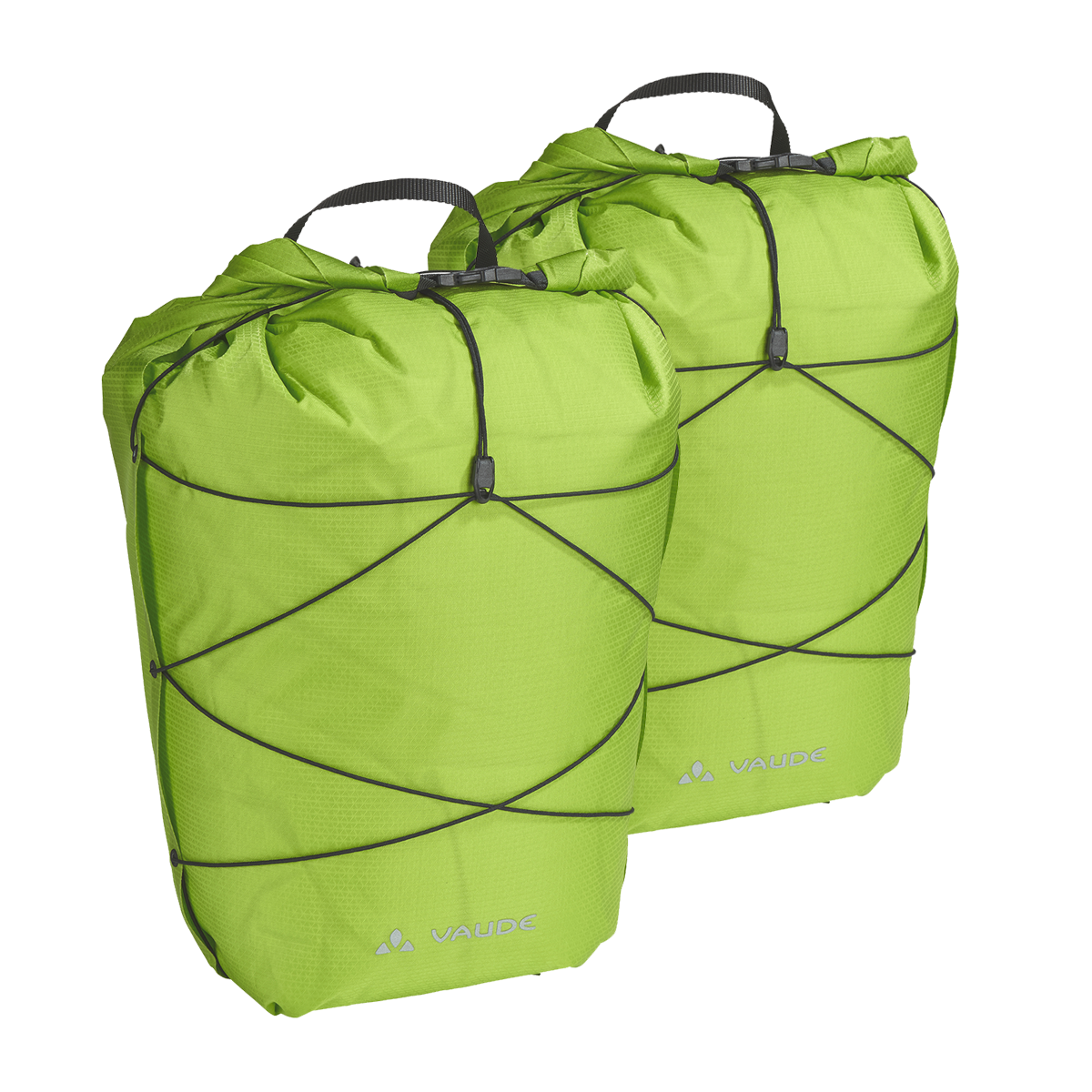 AQUA BACK LIGHT set bestaande uit twee fietstassen voor aan de bagagedrager
