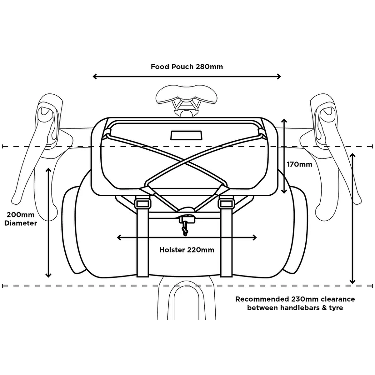 BAR BAG Large with 14L Drybag and 3L Food Pouch