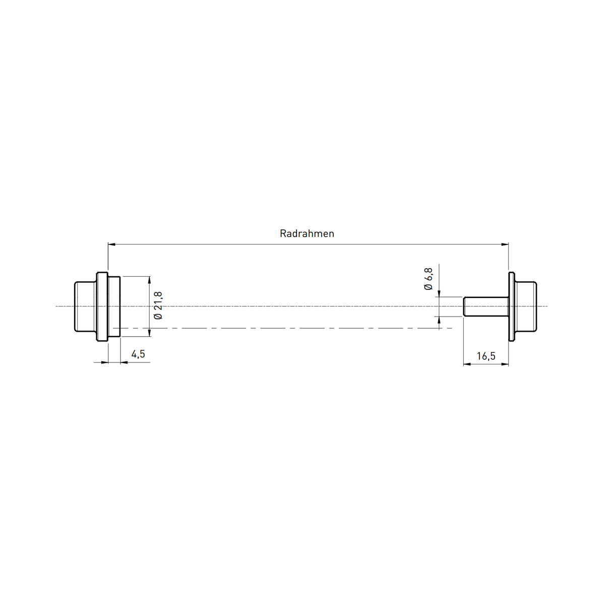 Tacx® T1709 E-Thru-Adapter X-12 steekasadapter voor Classic hometrainer