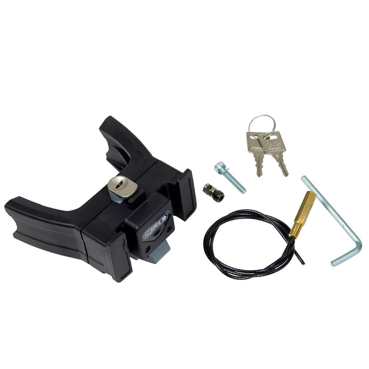 HANDLEBAR MOUNTING-SET E-BIKE W/ LOCK montageset voor stuurtassen/-manden met slot E207