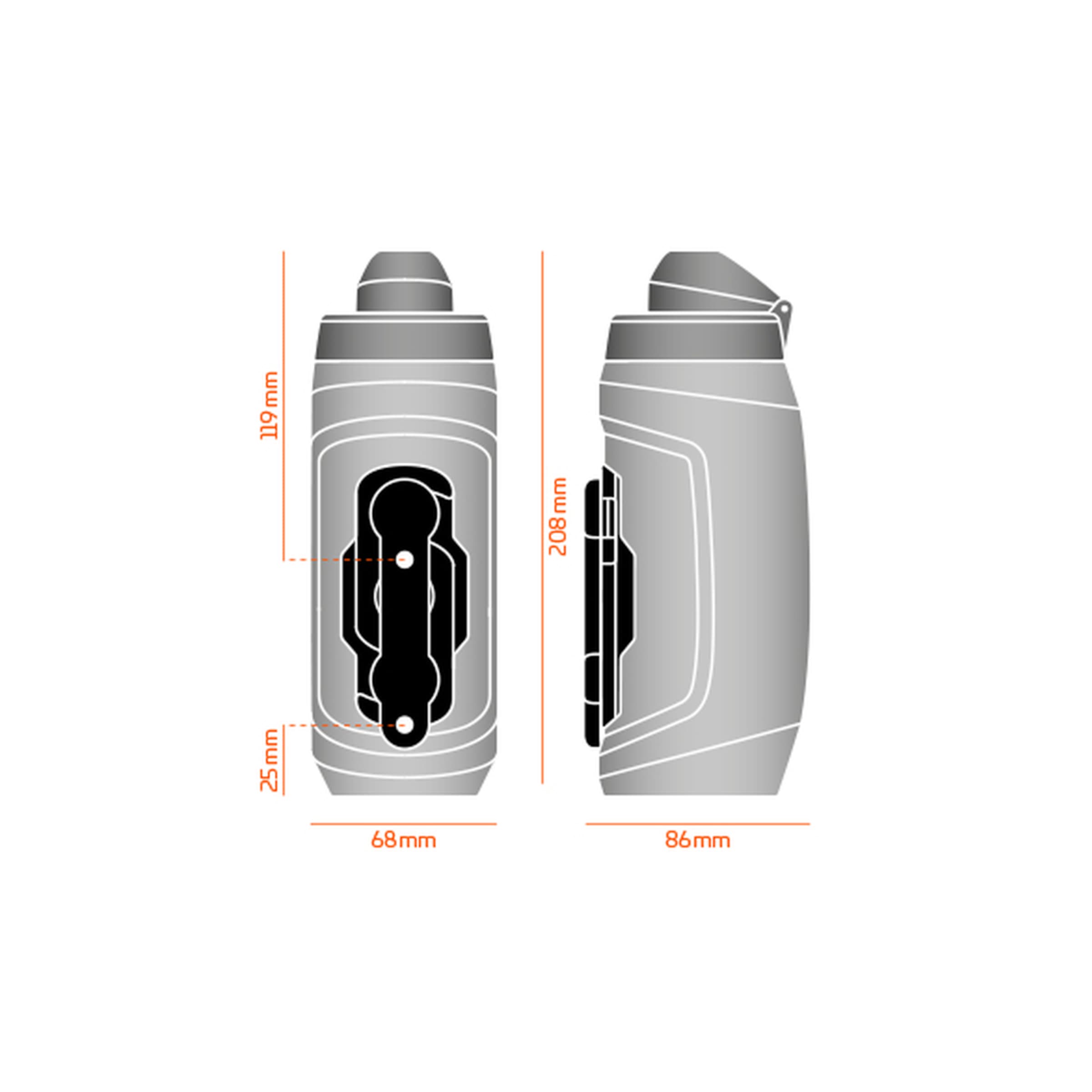 TWIST Drinking Bottle 590 ml Incl. Bottle Connector 
