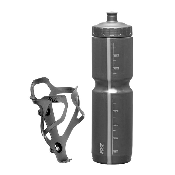 Longdistance XL Water Bottle and Multi Cage Pro CF-1 Bottle Cage