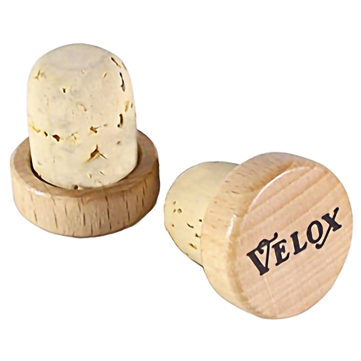 Velox Vintage Lenkerstopfen Kork-Holz