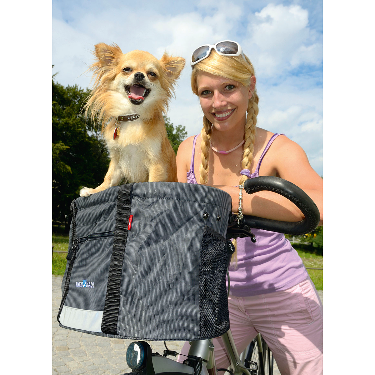 DOGGY Front Bicycle Basket for Dogs