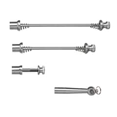 Brochette DT Swiss Thru Bolt RWS 12x142mm Conique - Pour Syntace X-12, Noir Et Rouge, Neuve