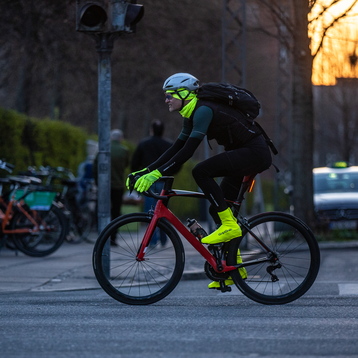 RIDE WATERPROOF HI-VIS SHOE COVER 01 Überschuhe