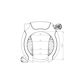 Antivol Cadre ABUS Pro Shield Plus 5950 - Niveau Sécurité 9 - Avec Chaîne & Sacoche - Pour Vélo & Scooter