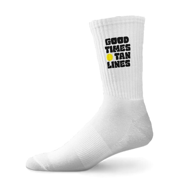 GOOD TIMES TAN LINES RETRO CREW SOCKS Radsocken