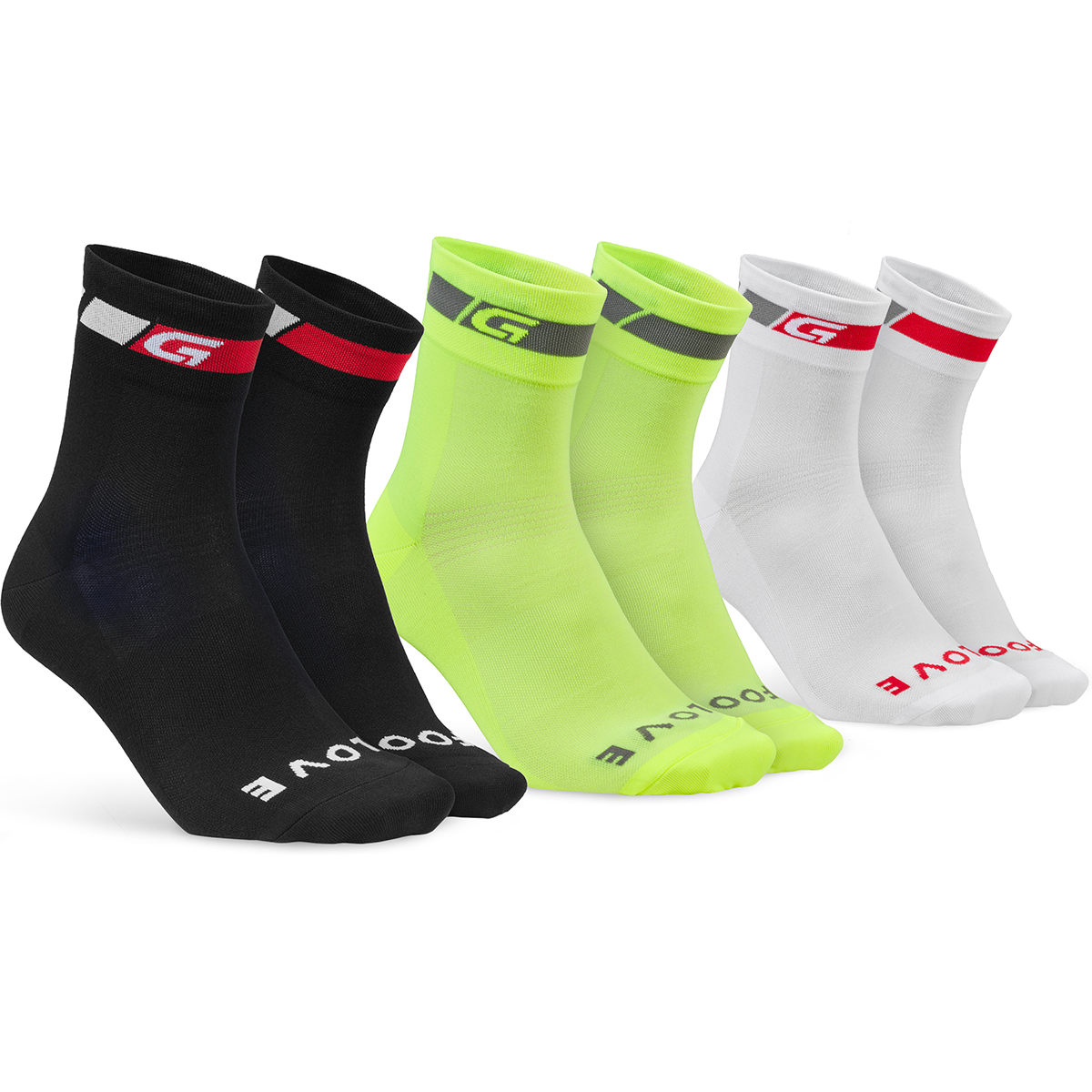 TRICOLORE REGULAR CUT 3 PACK Socken
