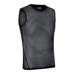 Nepest Baselayer Fietshemd voor heren, racefiets, onderhemd met korte mouwen, 1-pack en 2-pack, tanktop, mouwloos, ademend, mesh, superlicht, mouwloos wielrentrui, sneldrogend, machinewasbaar, Zwarte