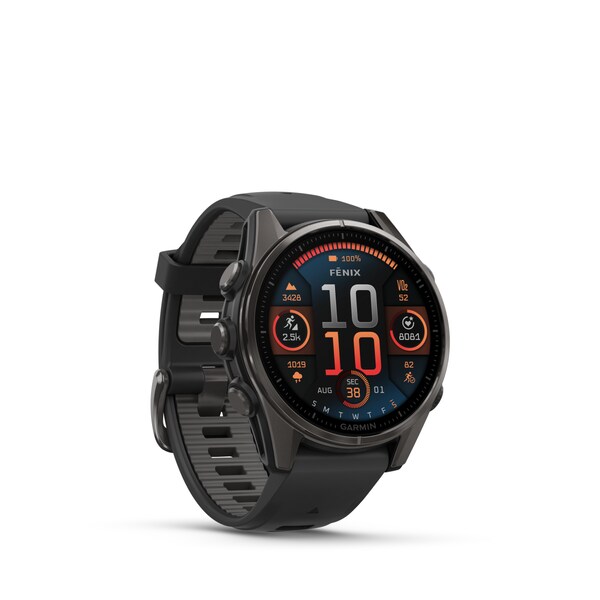 Fenix 8 Sapphire GPS Multisport Watch, 43 mm, AMOLED
