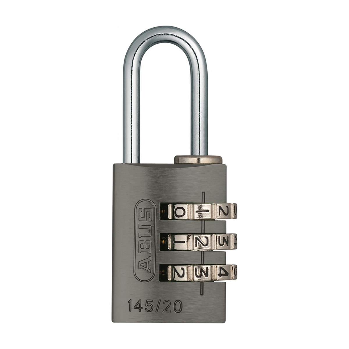 145/20 aluminium combination padlock 3-digit