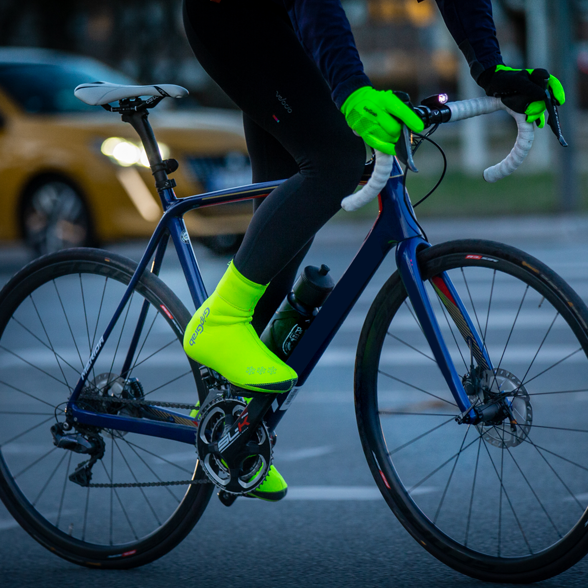 ARCTIC WATERPROOF HI-VIS WINTER SHOE COVER 01 Fahrrad Überschuhe