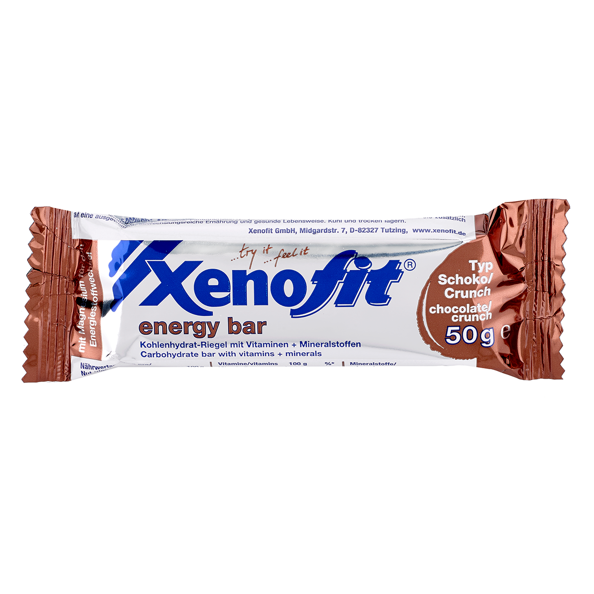 Xenofit Energy Bar Kohlenhydrat-Riegel mit Vitaminen + Mineralstoffen