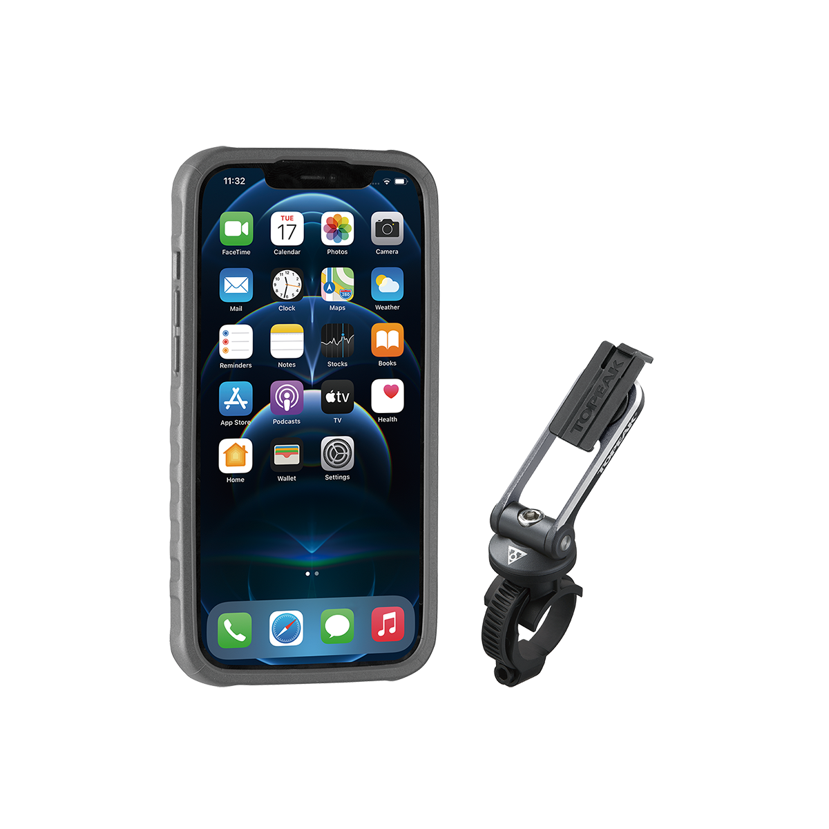 RideCase iPhone 12 / 12 Pro étui à smartphone avec support RideCase Mount