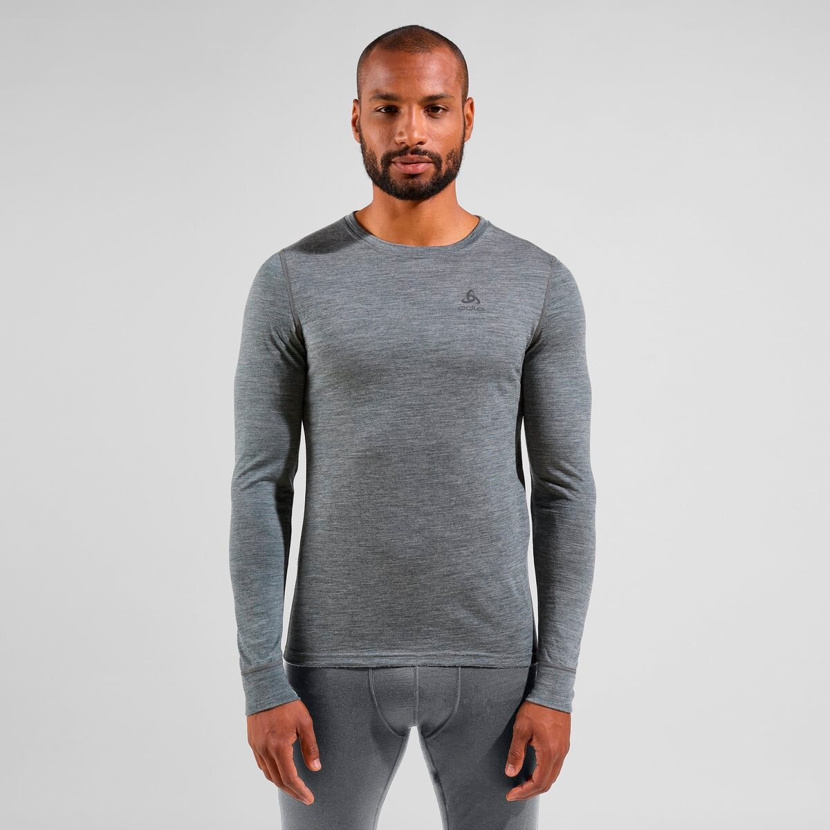 MERINO 200 BL TOP Crew Neck L/S Langarm Unterhemd
