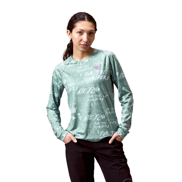WOMEN'S SINGLETRACK L/S PRINT TEE Women's Long-sleeved MTB Bike Jersey