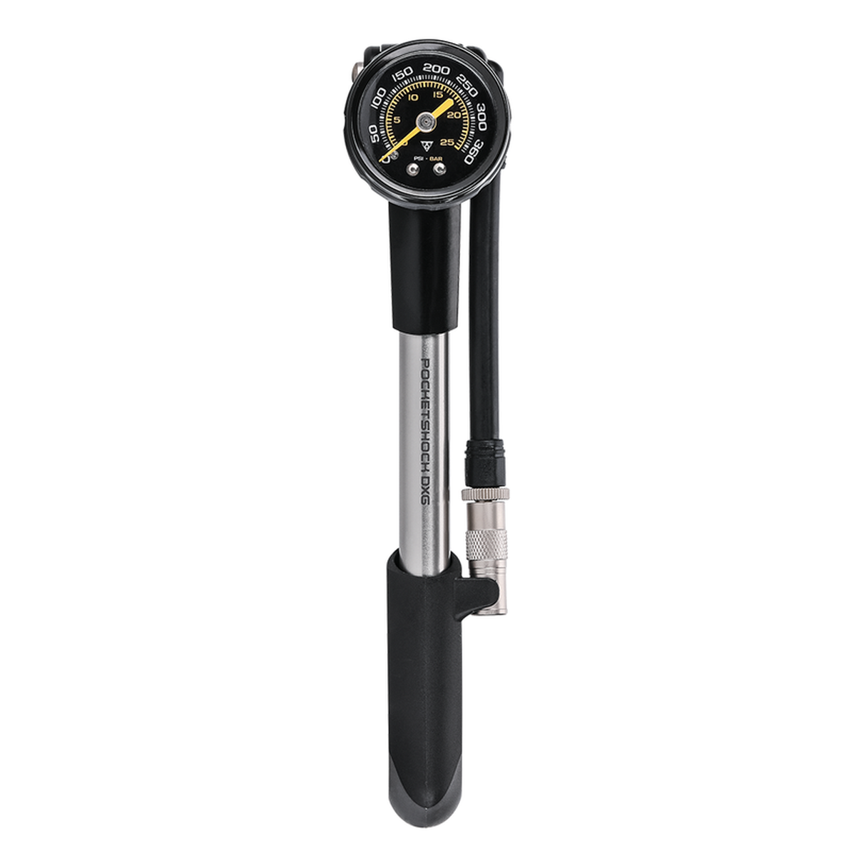 SKS SAM Federgabelpumpe – Bis 22 Bar, Mit Stahlflex-Schlauch, Schwenkbarer Anschluss, 270 Mm SKS SAM Federgabelpumpe – Bis 22 Bar, Mit Stahlflex-Schlauch, Schwenkbarer Anschluss, 270 Mm