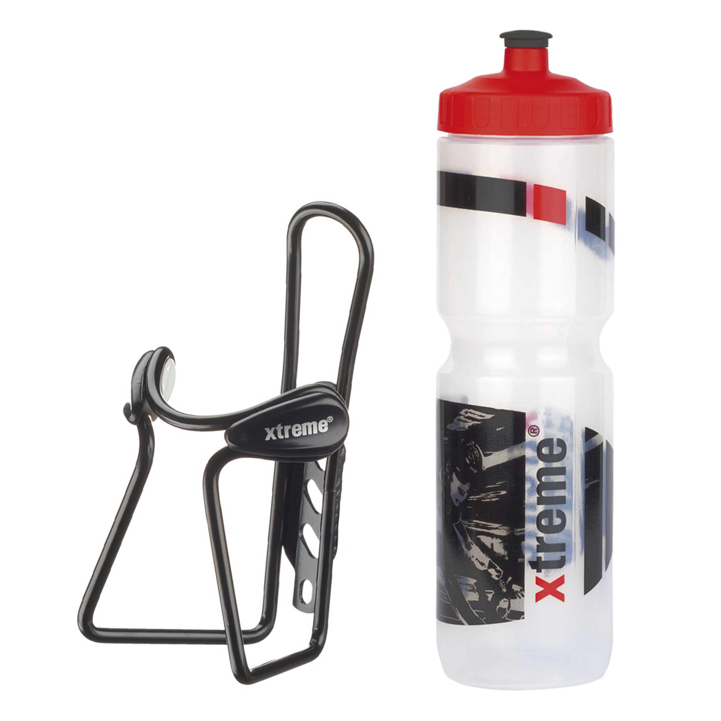 Set 1L Trinkflasche + Protector Cage Flaschenhalter