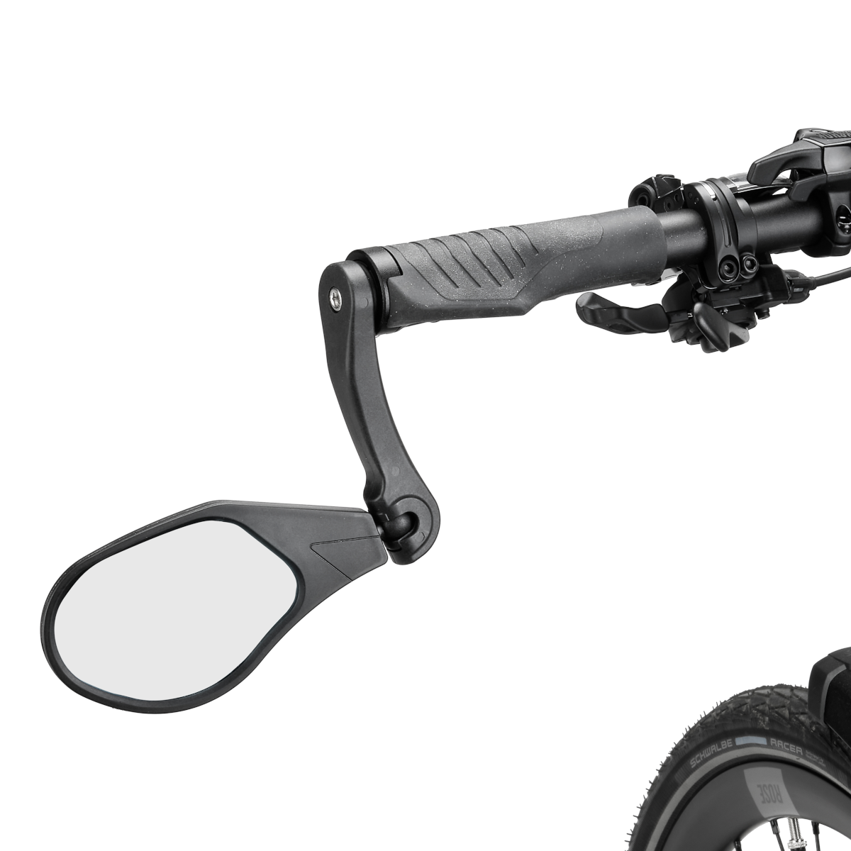 Rücksicht BE 70 Rear View Bike Mirror, Tinted Glass