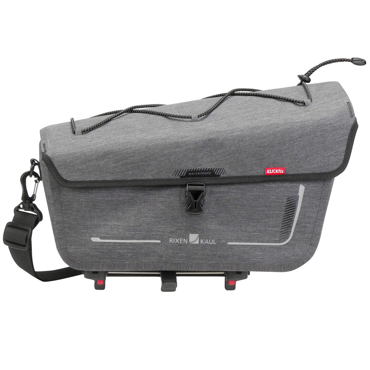 Klickfix Sport Wp Uniklip Gepäckträgertasche 12l, Grey, One Size