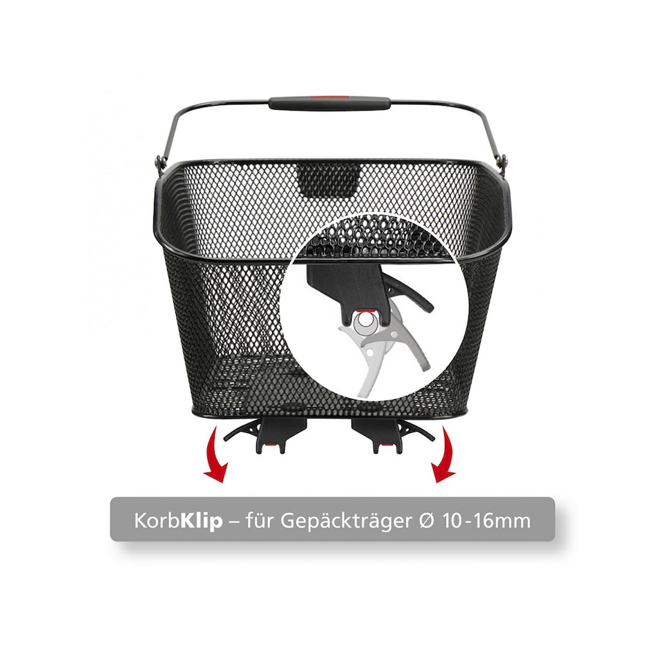 KLICKfix CITYMAX KORBKLIP Fahrradkorb hinten jetzt kaufen ROSE Bikes