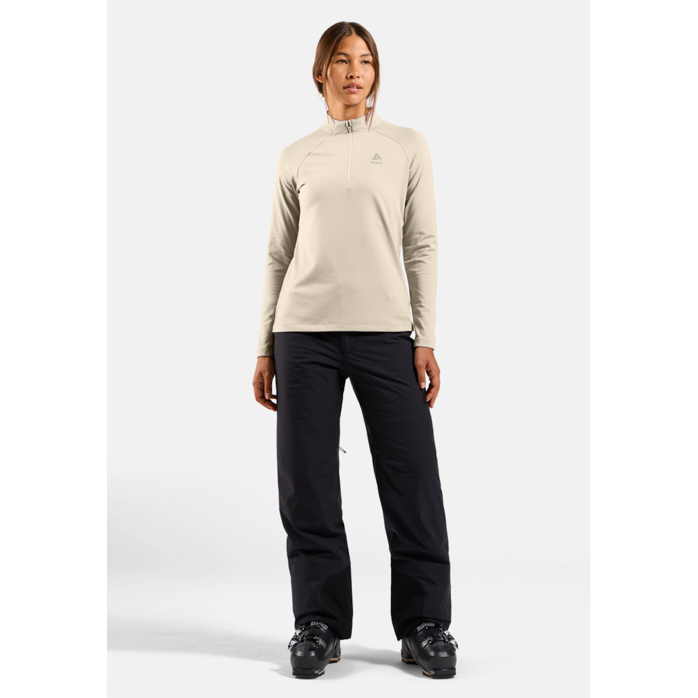 ESSENTIAL LIGHT Mid Layer 1/2 zip bikeshirt dames lange mouw