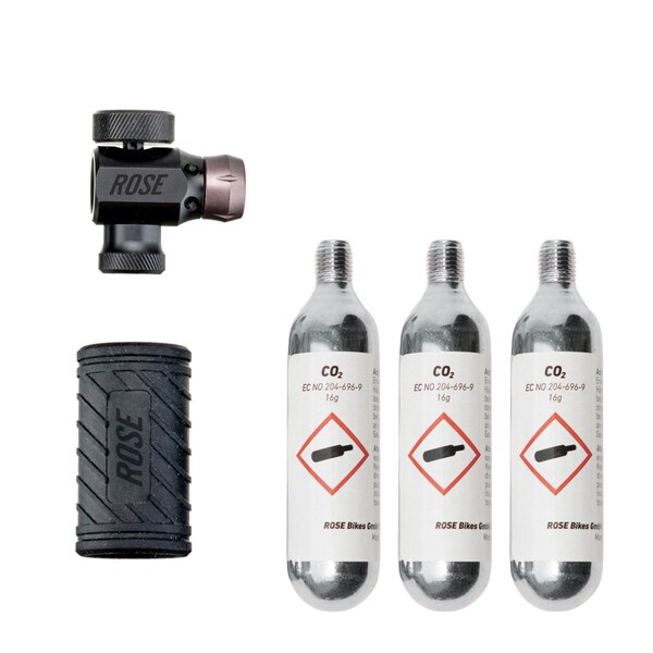 CO2-Dosierer CNC mit Kartuschenschutz inkl. 3 CO2-Kartuschen