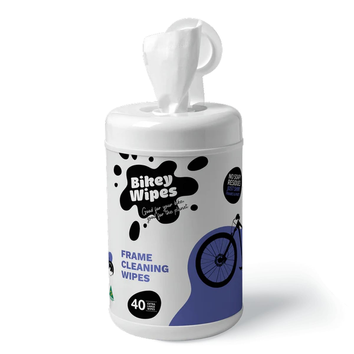 Bikey Wipes Bikey Wipes Frame Wipes – Reinigungstücher für Fahrradrahmen (40 Stück)