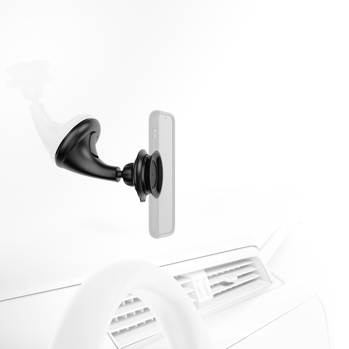 VACUUM Car Suction Base Smartphone Holder for Windscreens