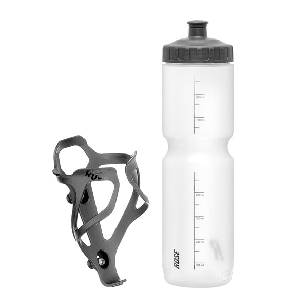 Longdistance XL Water Bottle and Multi Cage Pro CF-1 Bottle Cage