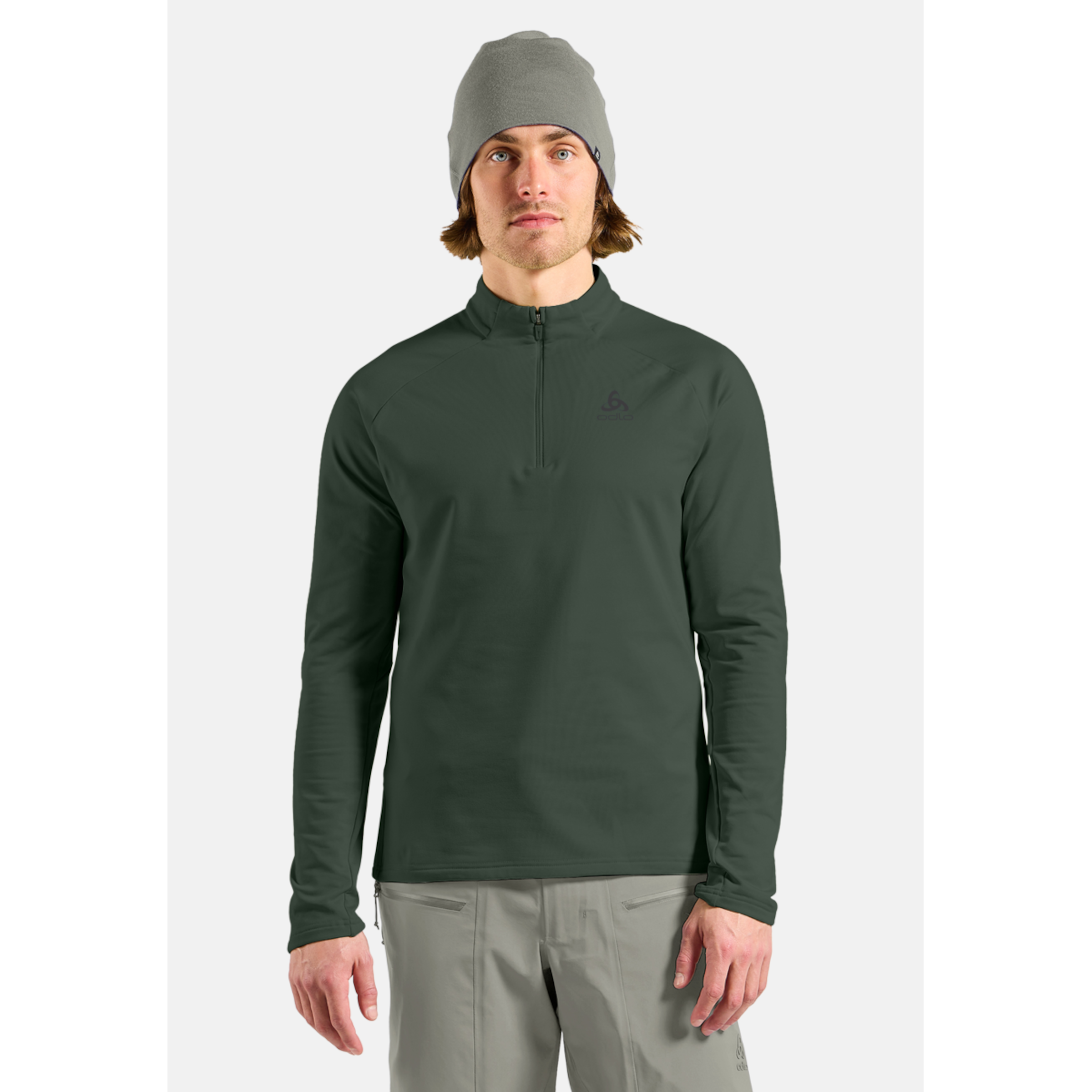 ESSENTIAL LIGHT Mid Layer 1/2 zip t-shirt de vélo à manches longues