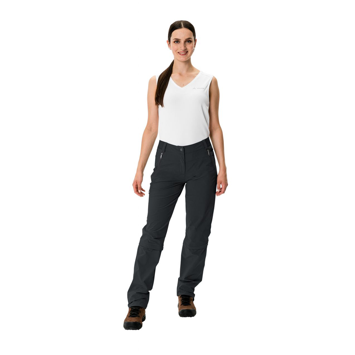 WOMEN'S FARLEY STRETCH CAPRI T-ZIP PANTS III Zip-Off Trousers