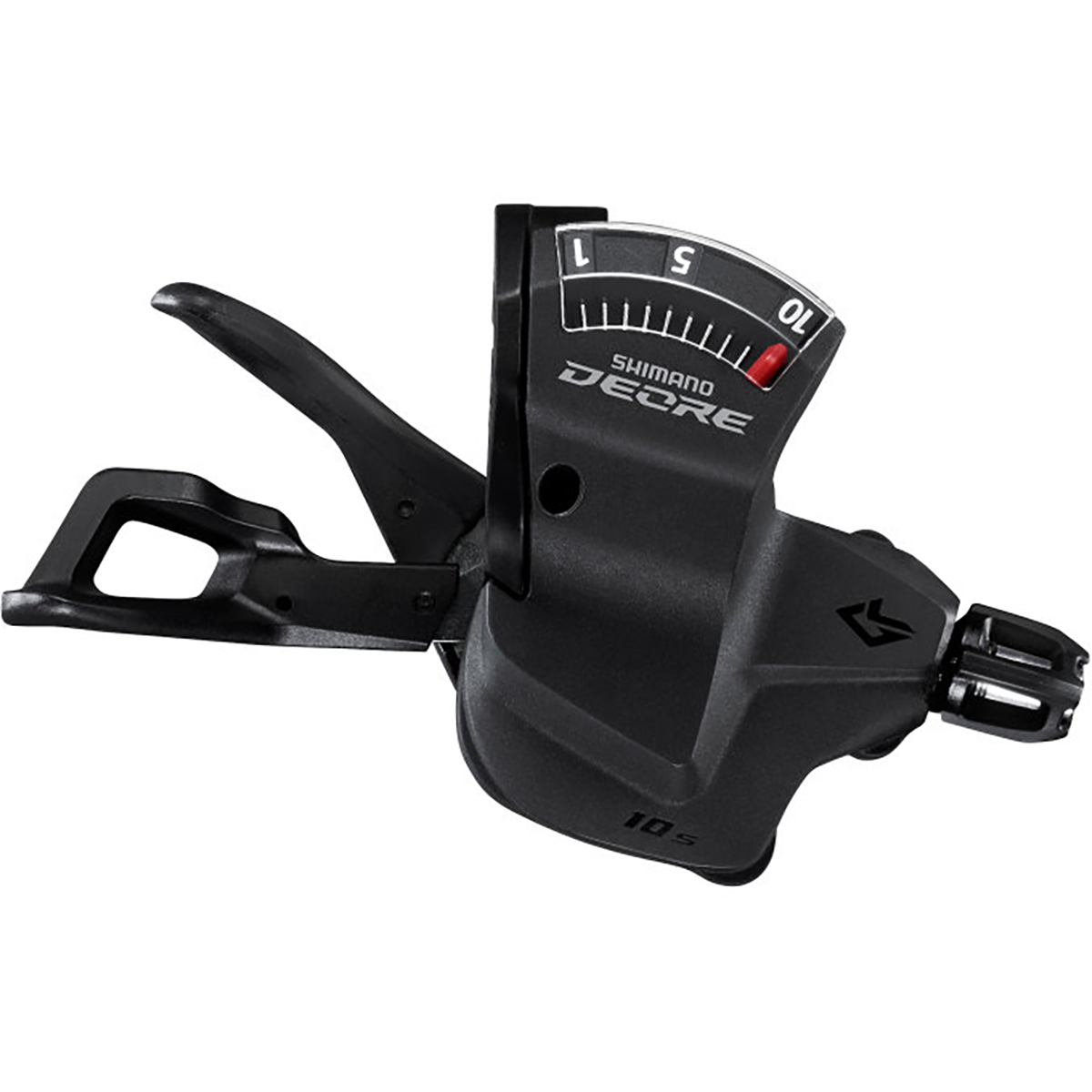 SHIMANO LINKGLIDE DEORE SL-M5130-R RAPIDFIRE PLUS Schalthebel 10-fach mit Schellenbefestigung + Ganganzeige