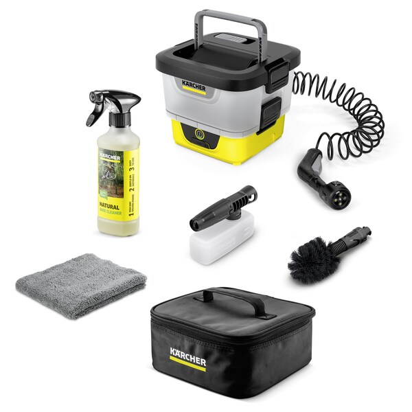 OC4 Battery-Powered Pressure Washer + Bike Kit
