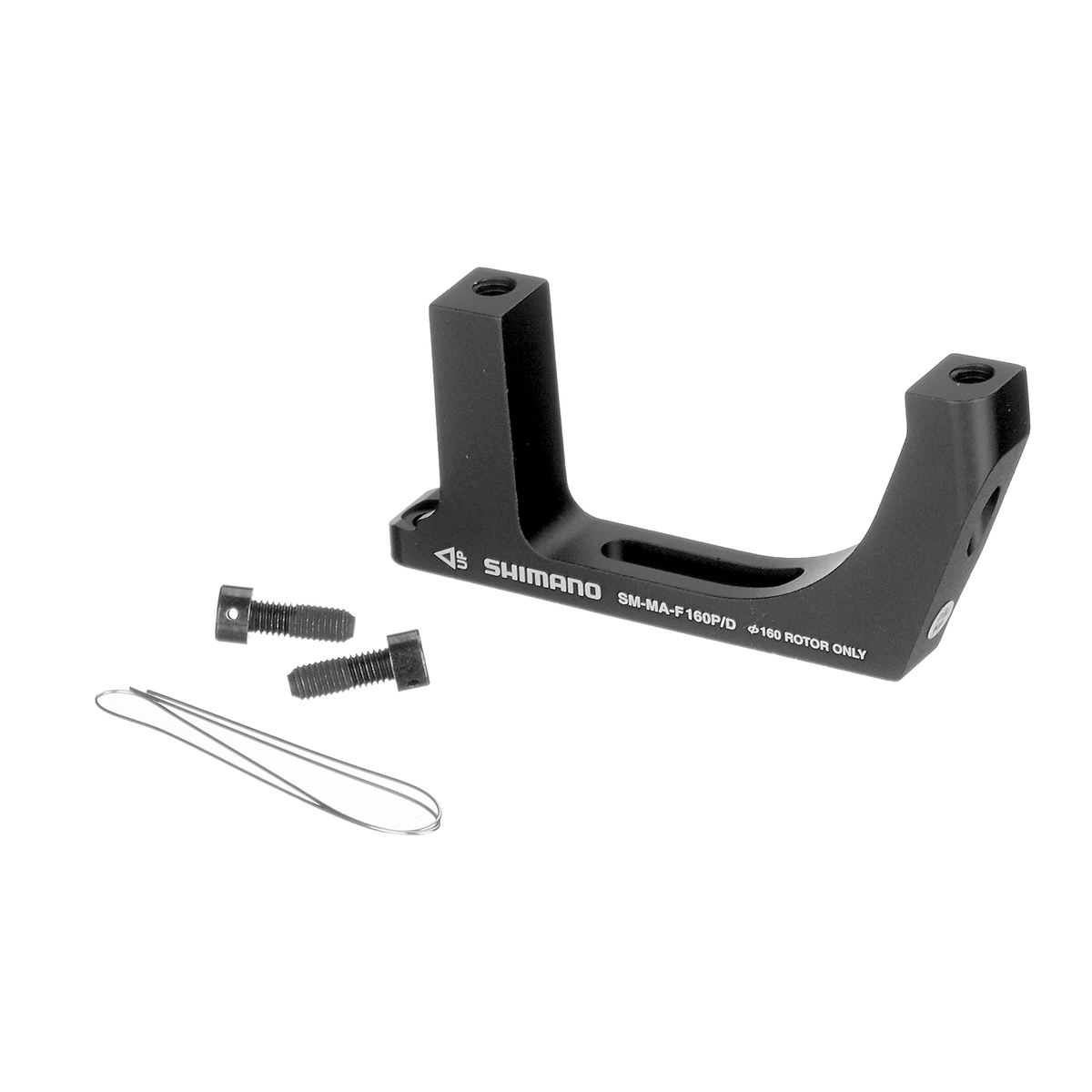 SHIMANO Flatmount/Postmount Vorderrad-Scheibenbremsadapter SM-MA-F160-P/DA (Ø160mm)